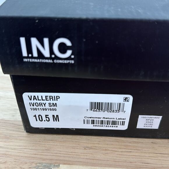 I.N.C. International Concepts Valleri Wedge Sandals- Ivory Smooth- Size 10.5 NIB - Picture 8 of 8